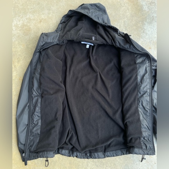 Calvin Klein Fleece-Lined Hooded Windbreaker Jacket, Size Large - Picture 4 of 5